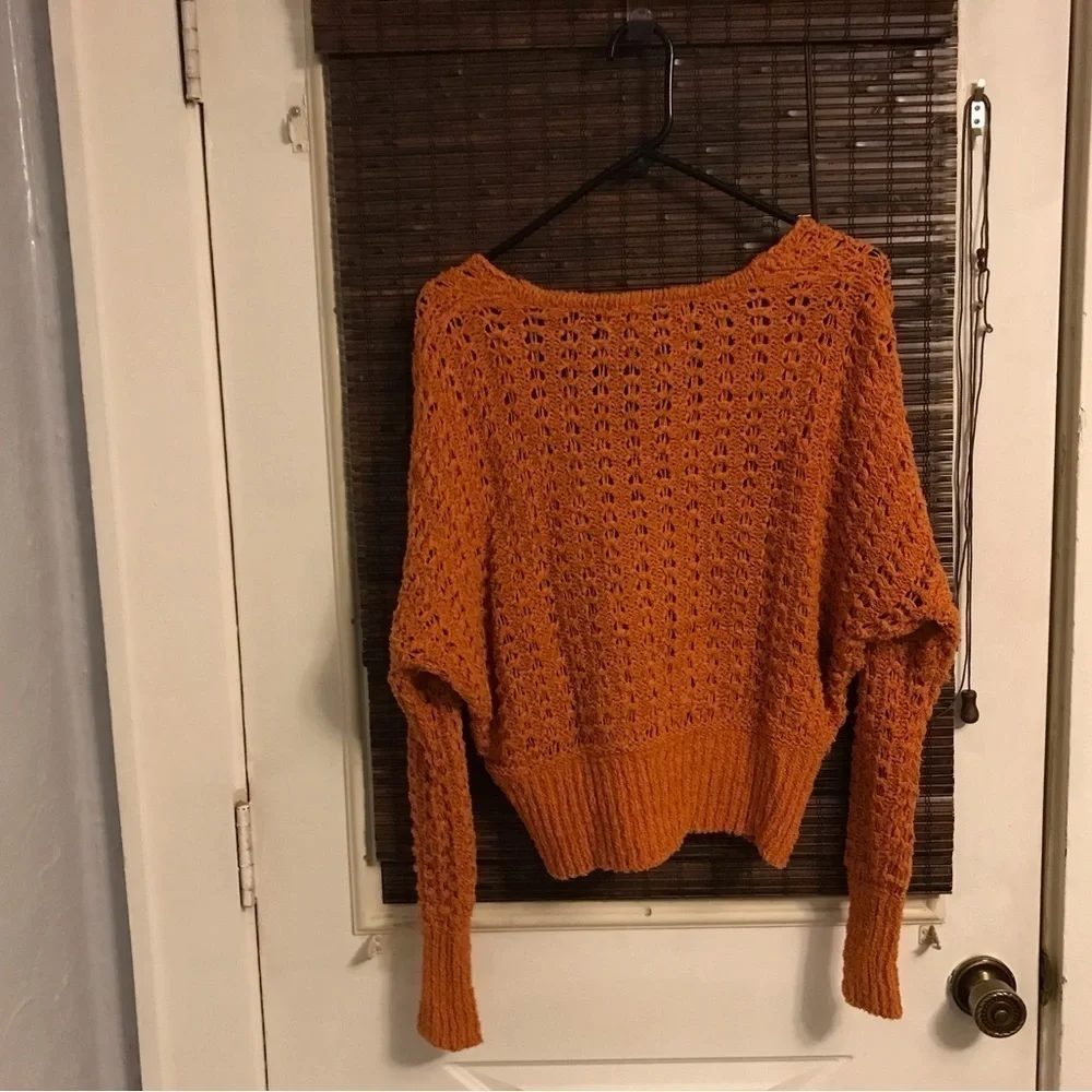 Free People Knitted Cropped Sweater
